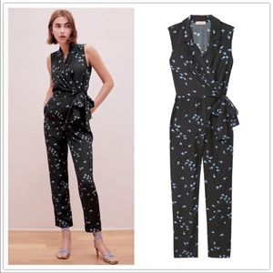 NWOT Tailored by Rebecca Taylor Leandra Fleur Silk Jumpsuit